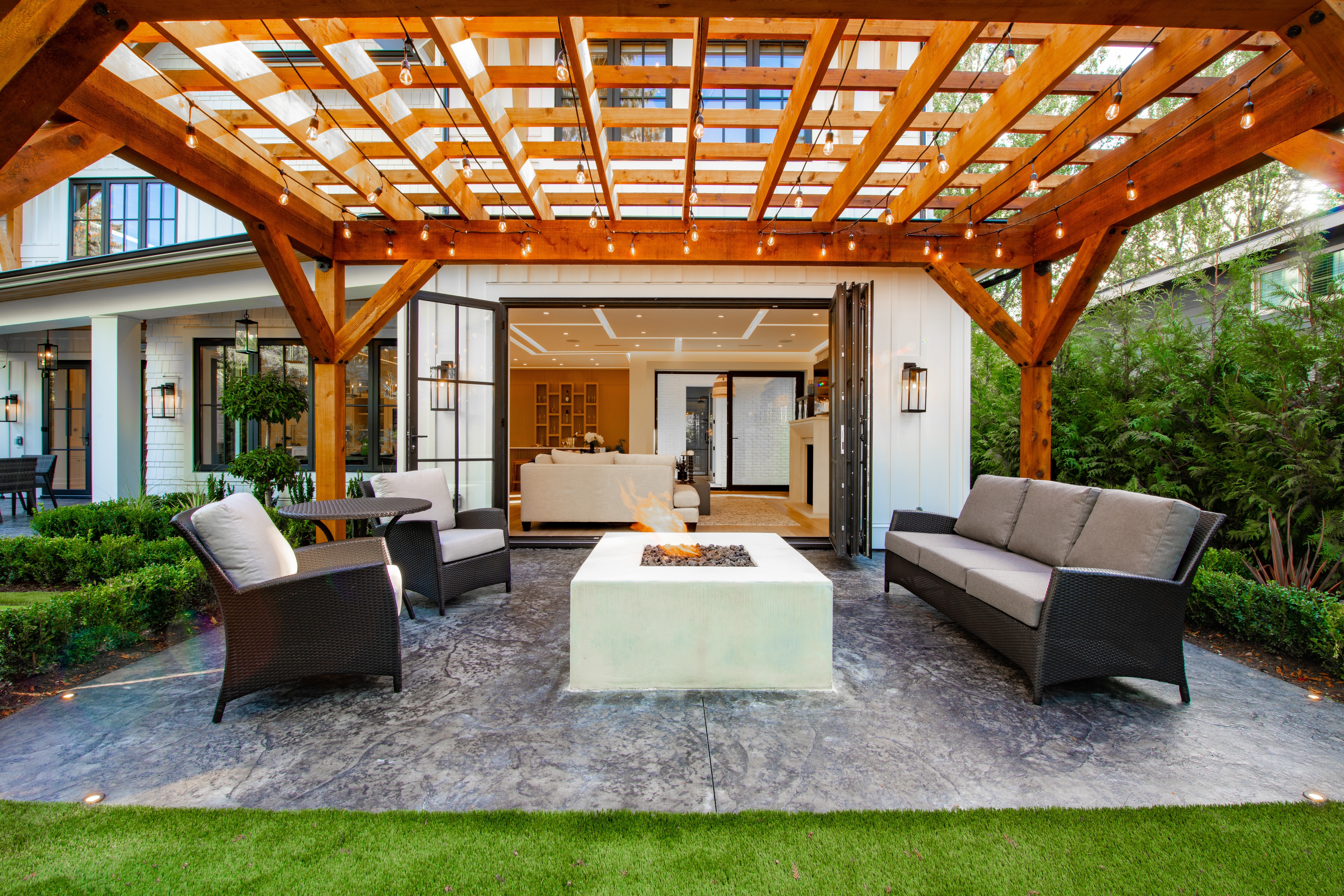 Concrete patio installation in Tulsa